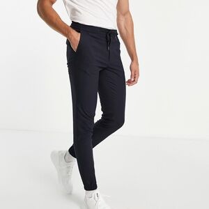 ASOS DESIGN skinny smart sweatpants in navy 34 x 32